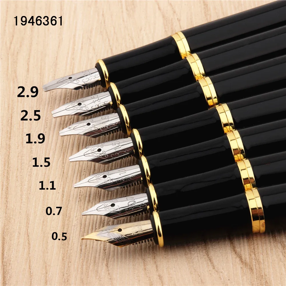 

Luxury 398 Black Gothic parallel to the art flower body art Flat Tip Vinyl Tibetan Arabic Fountain Pen Student office ink pens