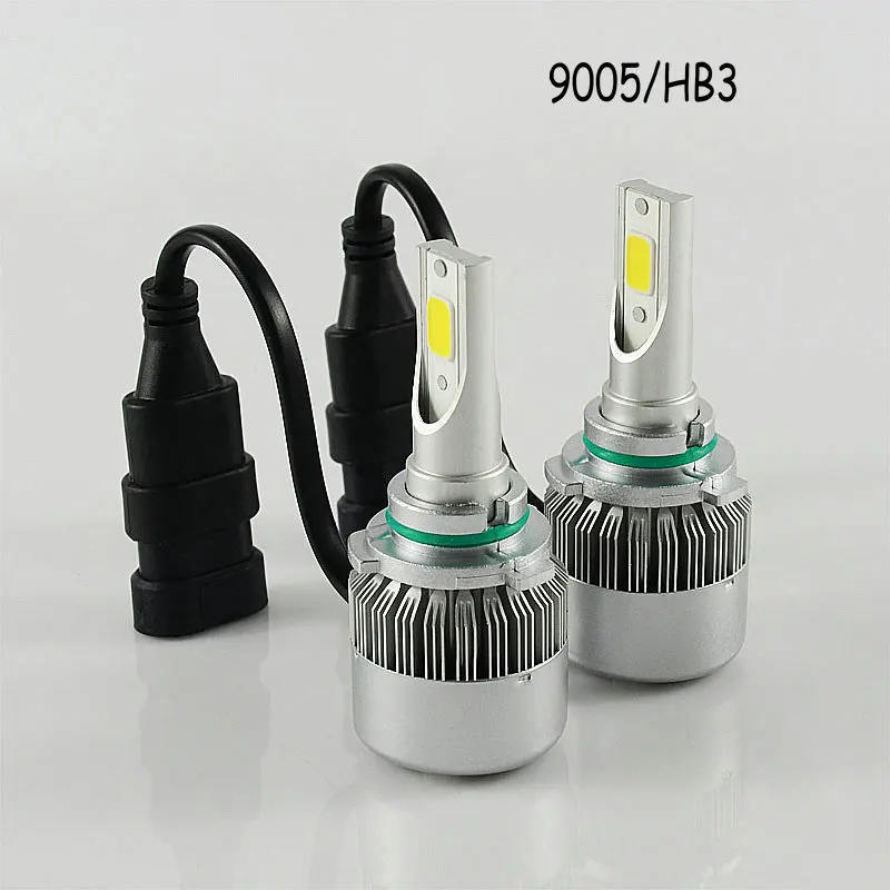 1 Set 72W 7600LM C6 HB3/9005 LED Headlight 36W 3800LM H1 H3 H4 H7 H8 H9 H11 9006/HB4 9004 9007 H13 Car Bulb | Автомобили и