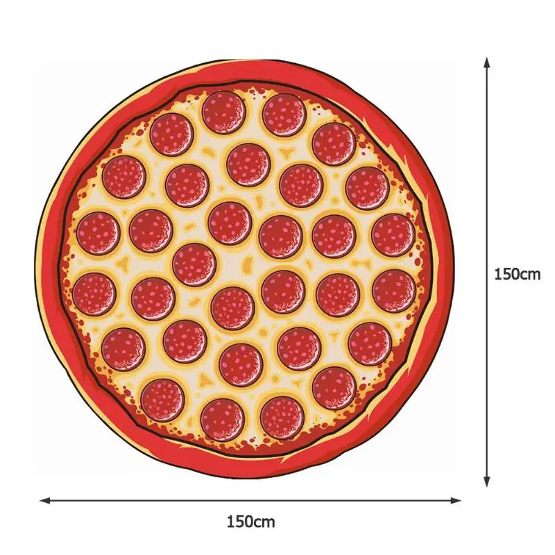 Летнее пляжное одеяло, туристический коврик, фруктовый гобелен, пляжные аксессуары, чехол для пикника, коврик для походов, путешествий, кемпинга, Feminin - Цвет: Pizza