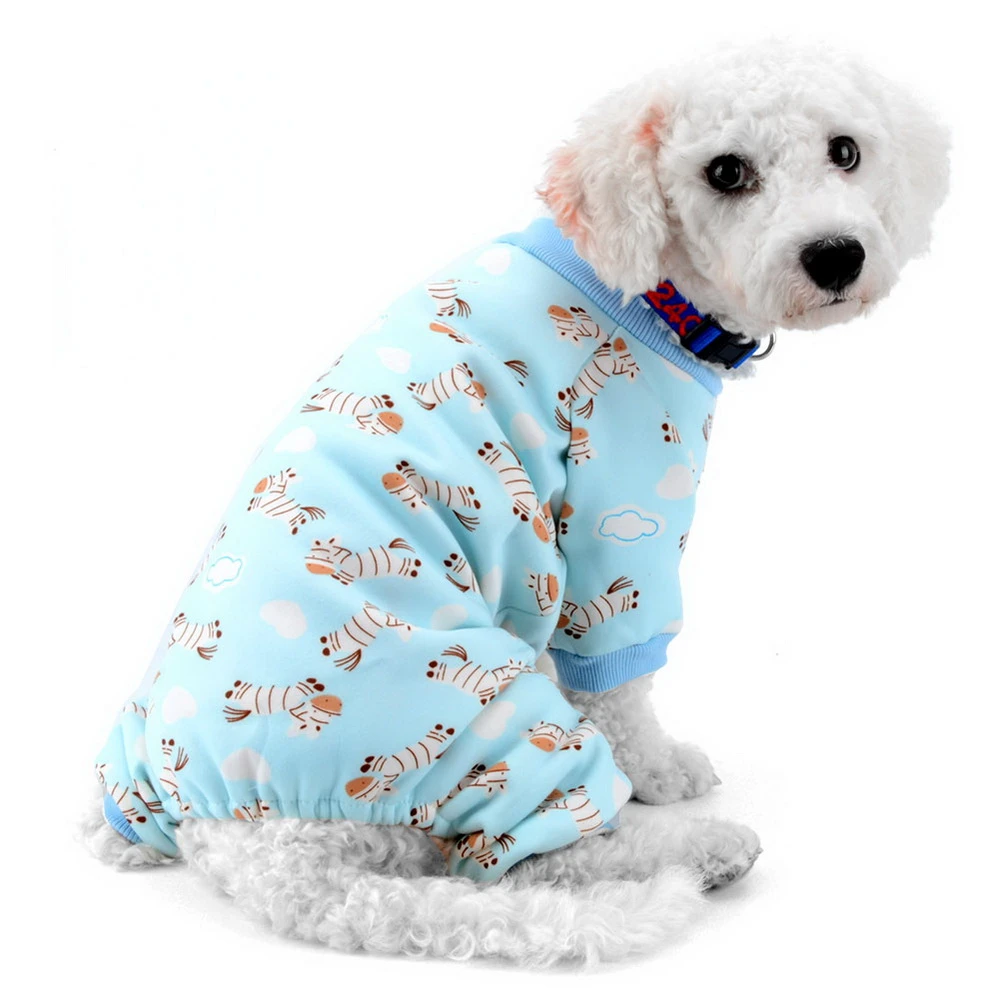 Pijama estampado de cebra para perro suave y acogedor Pjs ropa de perro para perros pequeños atuendo de pijamas perro mono|dog pajamas|dog jumpsuitpajamas pet - AliExpress