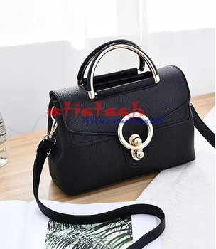 

by dhl or ems 20pcs Fashion Women Bag Round Lock Luxury Leather Handbags High Quality Female Messenger Bags Lady