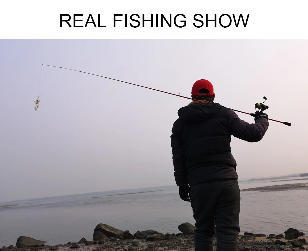 Spinpoler Solo Pro 1.98m Solid Tip UL Fishing Rod 3-22g Lure Weight Rock Fishing Rod Fast Action Ultralight Power Rod  (7)