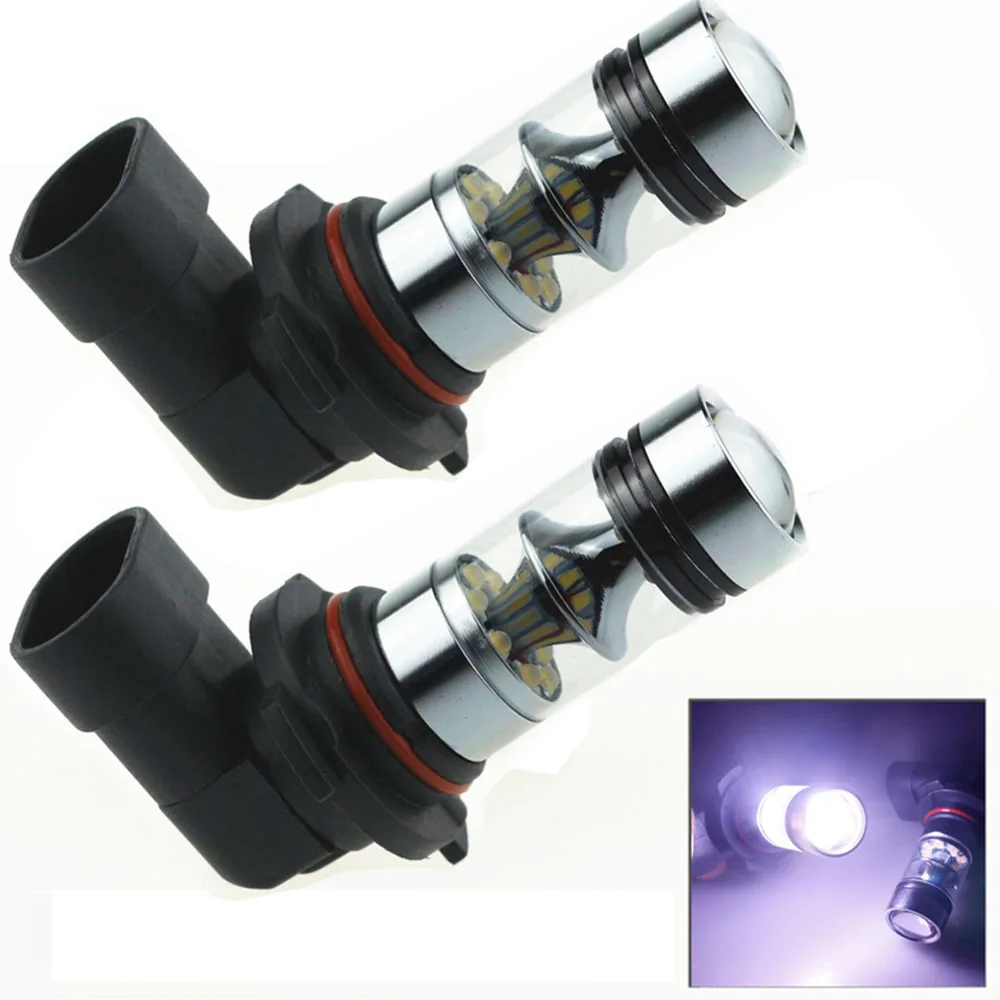 

CQD-Light 2PCS Car Led 9006 Fog Lamps High Power Bulbs DC 12V 24V HB4 Parking DRL Lights Turning Ampoule For Ford