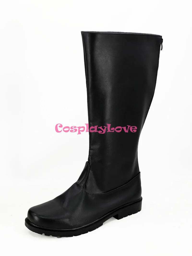 Star Wars Han Solo Black Cosplay Shoes Boots Newest Custom Made For Hallowee Christmas CosplayLove (1)