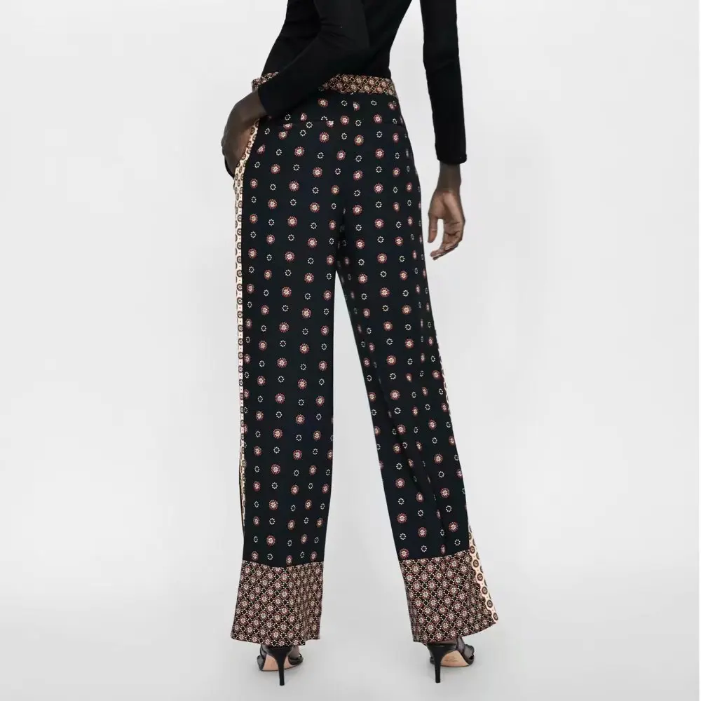 

Za Women trousers PRINT CAUSAL Pants Harem pants slacks causal Runner harem Pants Cuffed Track Pants