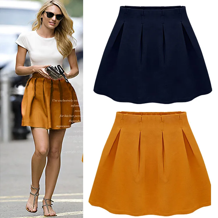 high waisted short skirt outfits