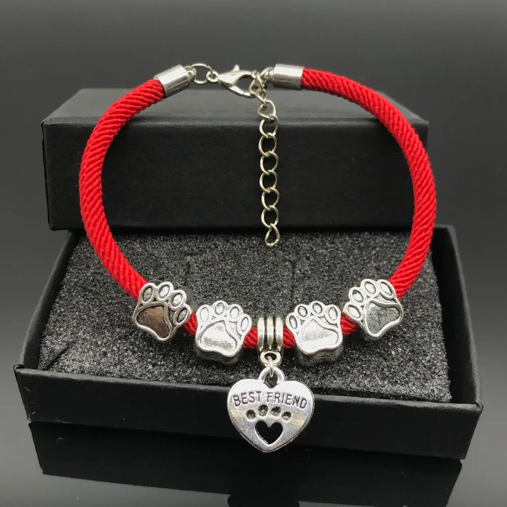 Buy Cute Cat Lover Bracelet 2017 New Animal Dog Paw