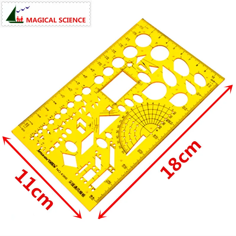Отопление вентиляция шаблон для рисования пластиковая линейка для студентов Гибкая JSH4366