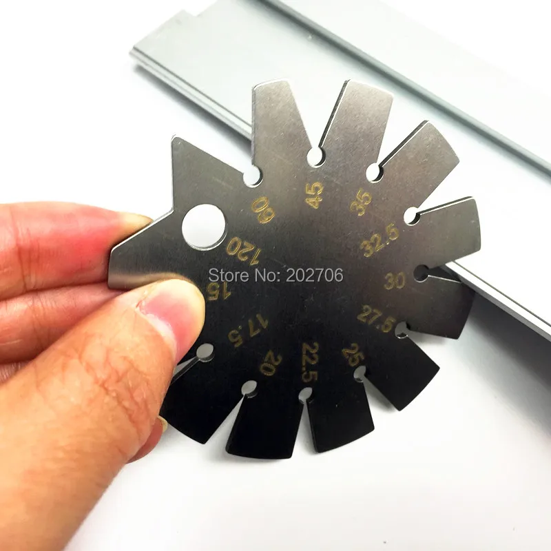 

Stainless Steel Bevel Gauge Angle Protractor Range 15 degree -120 Degree Gage Tool