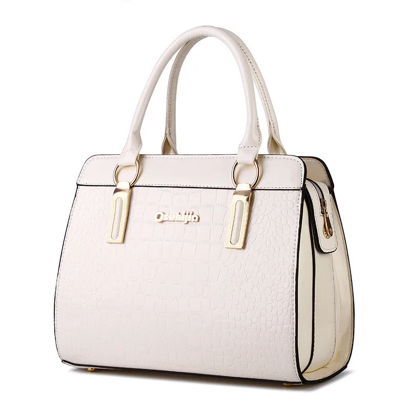 

Women Bag Designer New Fashion Casual women's handbags Luxury shoulder bag Brand European style Crocodile patent leather big