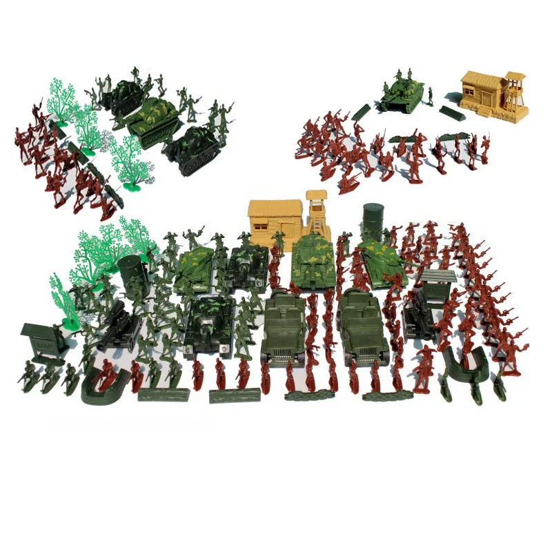 

145pcs/set Model Set World War II 4 Cm Small Soldier Tank Model Military Psychological Sand Table Equipment Toy