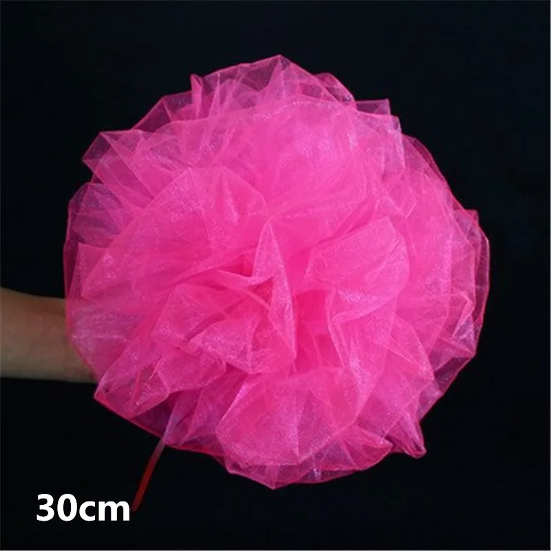 Yarn Flower Ball Wedding Supplies Wedding Room And Road Lead Stair Handrail Decoration Snow Yarn Indoor Pull Flowers qq047 (3)
