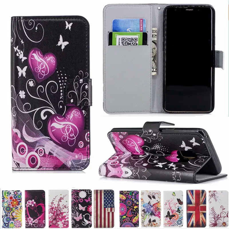 Чехол-портмоне из кожи с откидной Чехол для samsung galaxy J3 J5 J7 S5 S6 S7 край S8 S9 Plus для iPhone 5S, se, 6, 6s 7 8 Plus X крышка