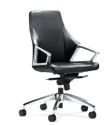 Кожаный офисный стул домашний компьютерный стул якорь стул простой дизайн boss стул - Цвет: 02