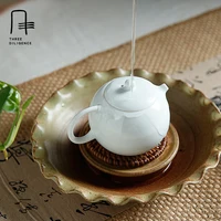125ml CeramicTeapot Mug Xishi Chip Tea Pot Cup Lovely Xmas Gift Jingdezhen Handmade Celadon Small Teapot mid-year