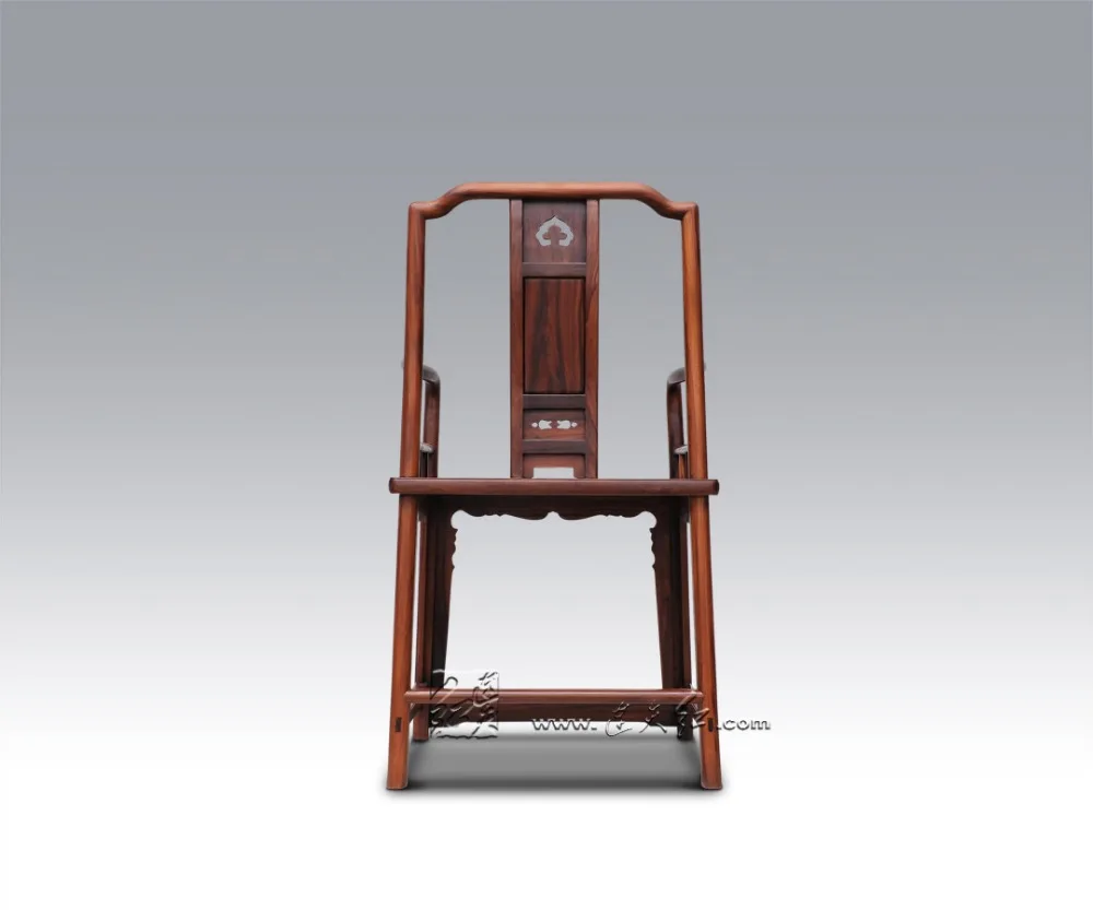 New Classical Fashion Fauteuil Rosewood Living Room Furniture Solid Wood Backed Chair Annatto Elbowchair China Antique Armchair