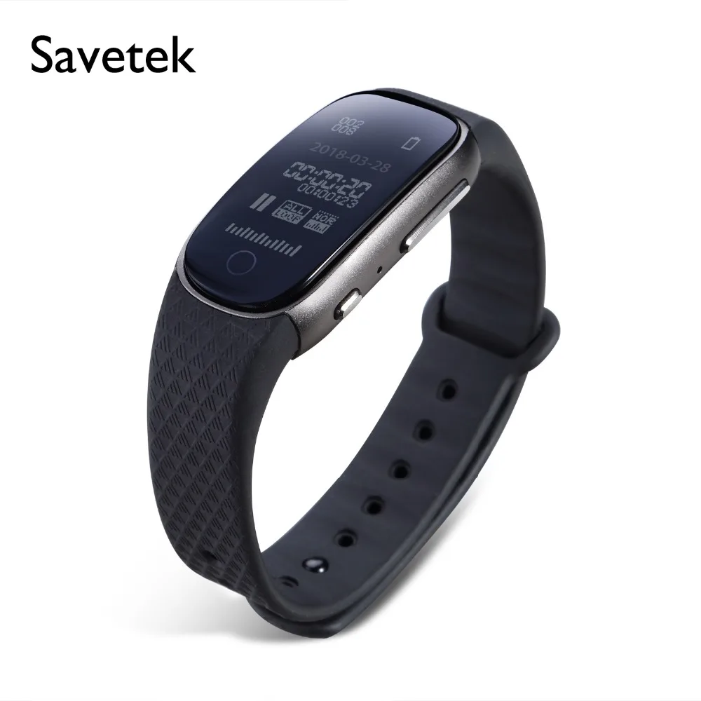 Savetek модный браслет с активированным голосом мини USB ручкой 8 Гб цифровой Аудио