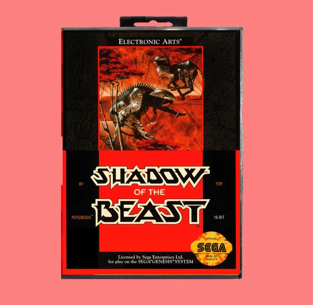 16-битная игровая карта Shadow of the beast MD с розничной коробкой для Sega Genesis &amp Mega Drive |