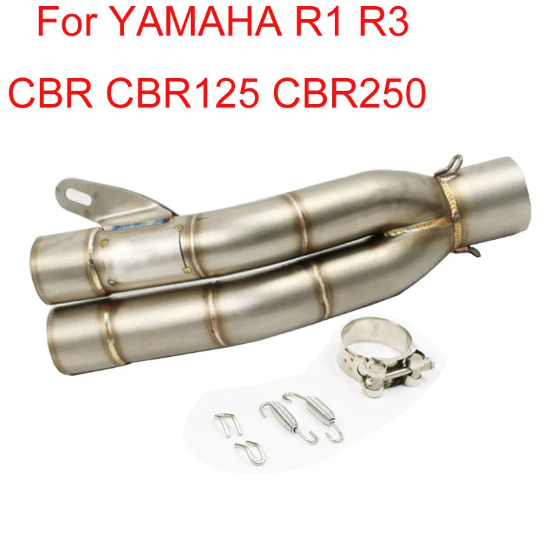 51 мм мото rcycle части мото выхлопная труба mivv глушитель двойной выход глушитель для YAMAHA R1 R3 CBR CBR125 CBR250 MI00