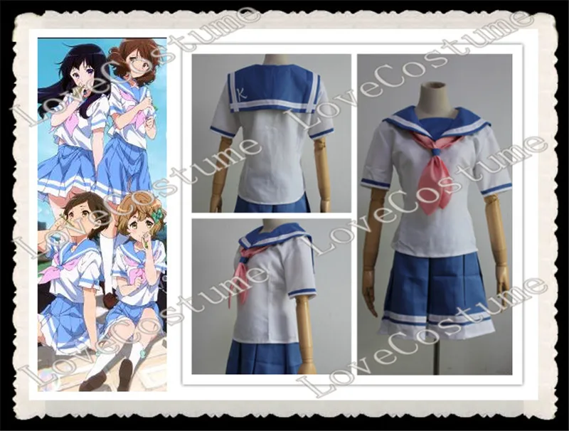 Звук! Костюм для косплея Euphonium Kumiko Oumae Hazuki Katou Sapphire Kawashima Midori Reina Kousaka |
