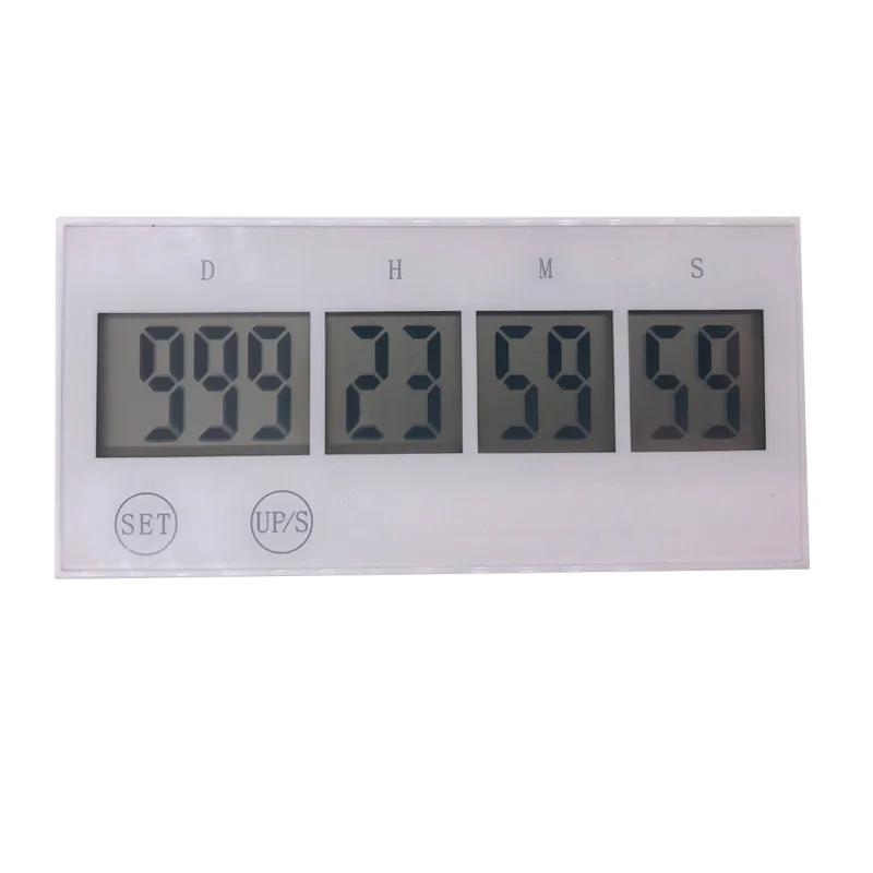 

Digital Countdown Days Timer Touch key Kitchen Timer 999 Days Countdown Timer Voice reminder (White) CT102