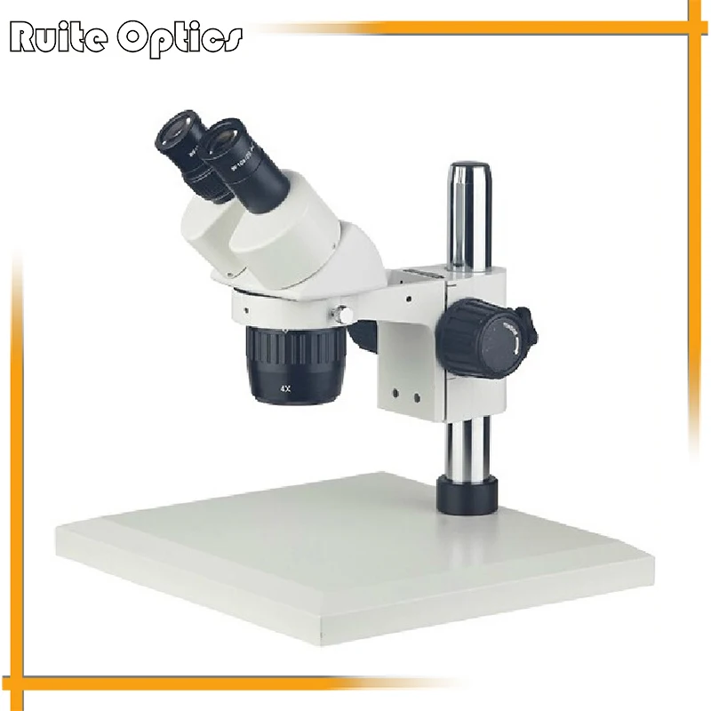 

Professional Stereoscopic Microscope with Big Base Extra Ring Light High Eyepoint Eyepiece