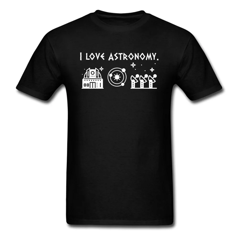 Футболка с надписью I Love Astronomy Мужская футболка принтом графическим лидер продаж