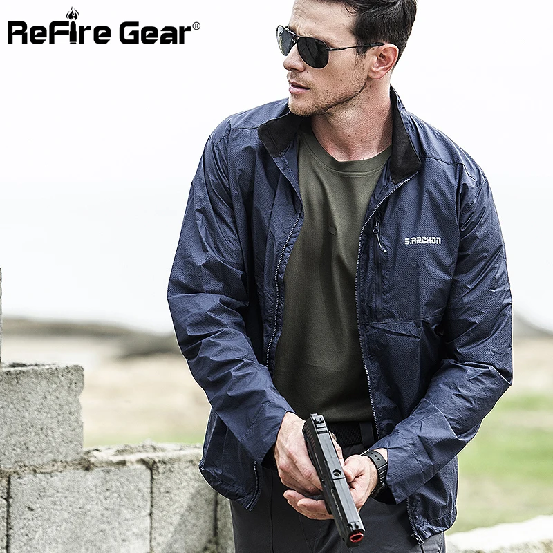 ReFire Gear ультра светильник Тактический Водонепроницаемый куртка Для мужчин Защита
