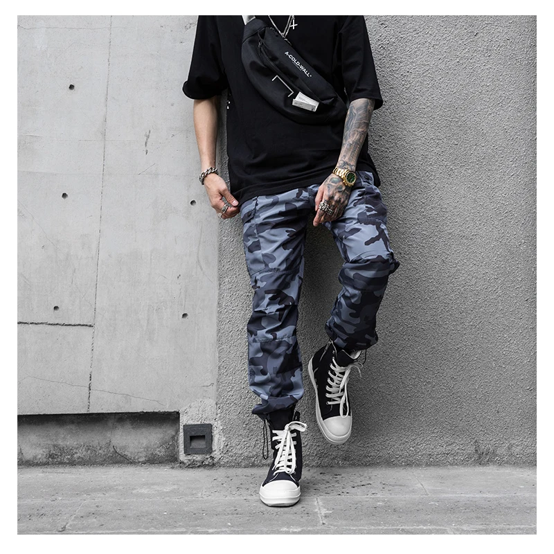 Waliicorners Camouflage Man Pants New Fashion Streetwear Joggers Trousers Casual Long Pants Men Hip Hop Elastic Waist Cargo Pants For Male 5
