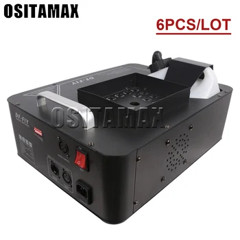 

6pcs/lot 1500W 24x3W disco RGB/color mixing smoke machine LED remote fogger ejector dj Christmas party stage light fog mach