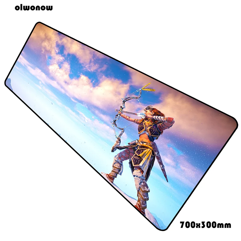 Коврик для мыши horizon zero dawn, 70x30 см, игровой коврик для мыши с массовым рисунком, офисный коврик для ноутбука, лучший коврик для игр, ПК, геймеров