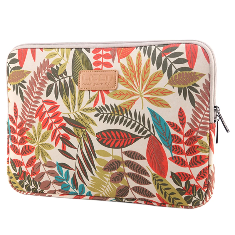 

LISEN Laptop Sleeve Case 14 inch Computer Bag, Notebook,For ipad,Tablet,For MacBookWhite Forest)