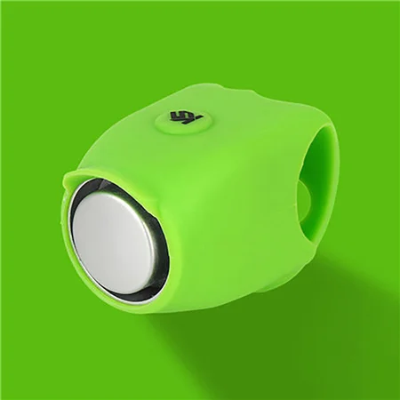 120 дБ Электрический гудок на велосипед сигнализация колокольчики безопасности MTB велосипедный руль звонок кольцо аксессуары для велосипеда включает батарею - Цвет: Green