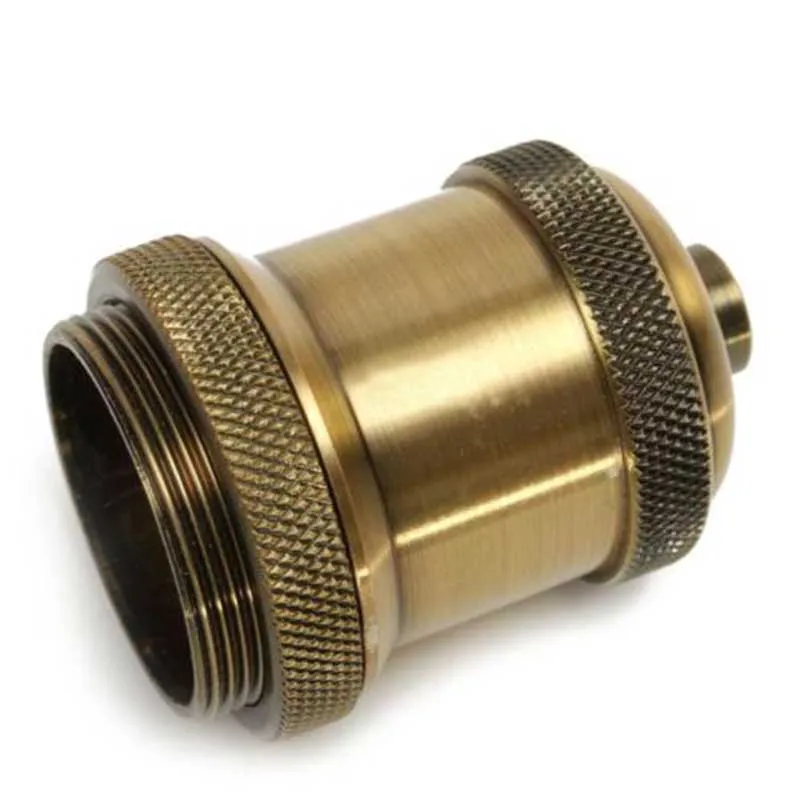 Vintage Lamp Base Holder Aluminum Screw Thread Light Socket LED Light Accessory for E27 Bulbs