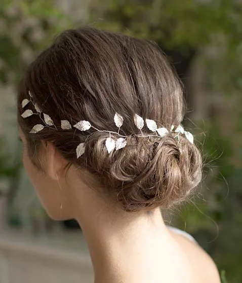 

KMVEXO Hair Accessories 2019 Wedding Bridal Headband Leaves Hairband Women Head Ornament Ladies Hairs Jewelry