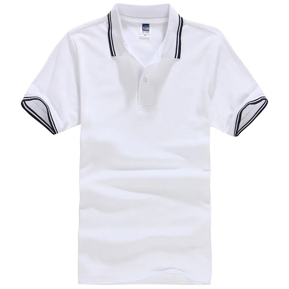 Брендовая одежда мужские рубашки поло дышащие хлопковые с коротким рукавом мужские с широкой талией с отложным воротником футболки размера плюс XXXL