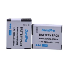 DuraPro – 2 batteries BCM13 pour Panasonic Lumix, 2 pièces