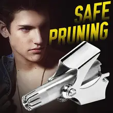 Мини Портативный мужской удаление волос из носа Триммер Водонепроницаемый бритва-триммер для удаления