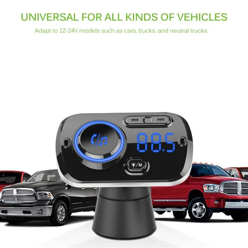 Беспроводной Bluetooth fm-передатчик автомобильный комплект свободный Ручной ЖК mp3-плеер авто fm-модулятор USB быстрая зарядка 3,0 автомобильные аксессуары