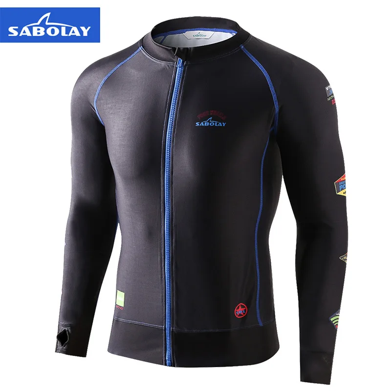 SABOLAY تصفح الملابس مع جاكيت زيبرا الرياضات المائية المضادة للأشعة فوق البنفسجية التجفيف السريع ملابس السباحة الرجال الشاطئ ملابس السباحة طفح...