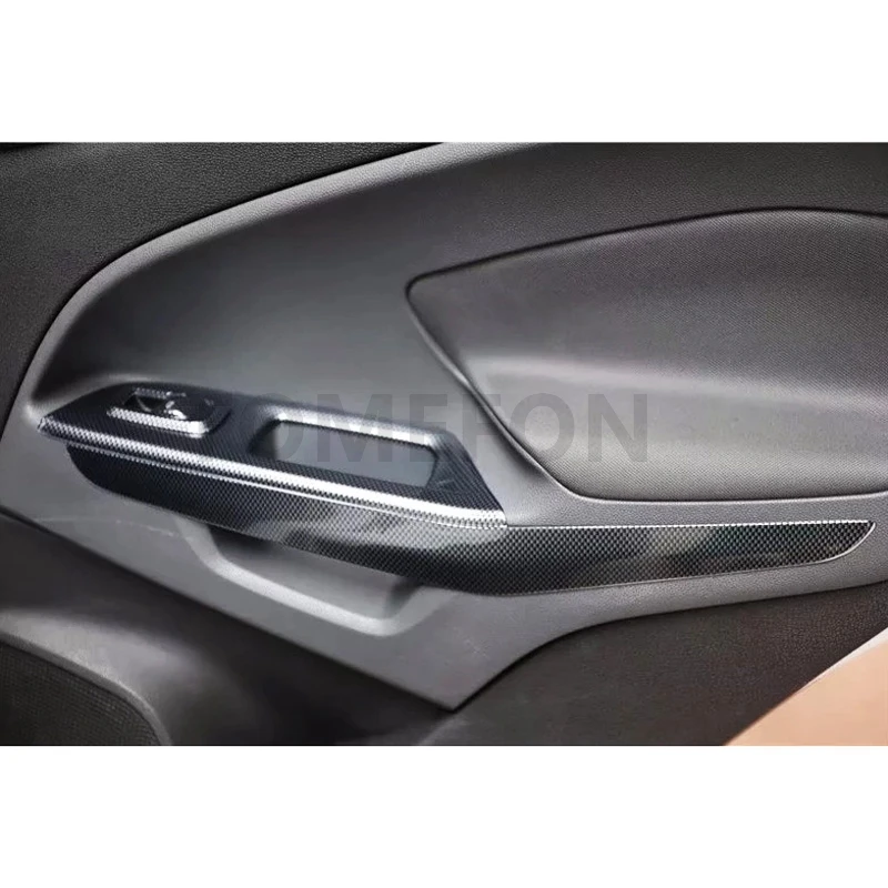 Для Ford Ecosport 2013- ABS углеродное волокно краска рулевое колесо Шестерня подлокотник панель внутренняя ручка интерьер комплект аксессуары