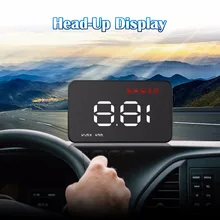 A1000 Car HUD Head-Up Display Car OBD 2 Digital Car Speedometer Speed Projector Warning Car HUD OBD2 Display Alarm System autool x50 pro obdii hud obd head up display car speed meter scanner multi function automobile speedometer with fault diagnosis