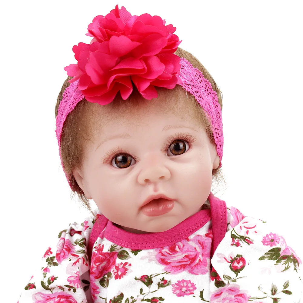 NPKDOLL 22 дюймов 55 см силикона Reborn Baby Doll очаровательны Lifelike малыша ткани тела ручной работы Boneca Bebe/Детская возрожденная менина