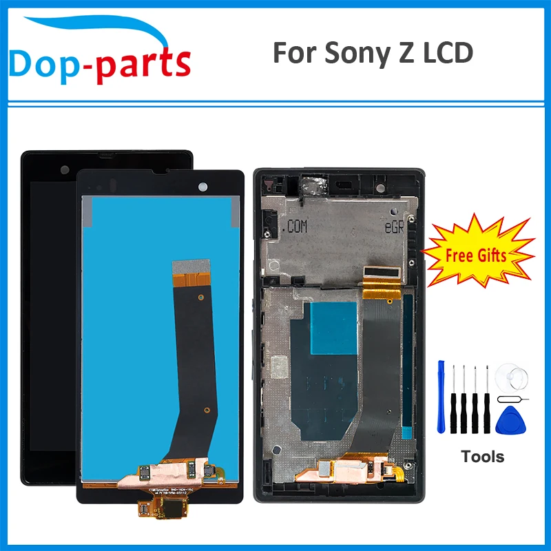 

LCD Display For SONY Xperia Z LCD Touch Screen Digitizer With Frame For SONY Xperia Z LCD L36H C6603 C6602 Made in China
