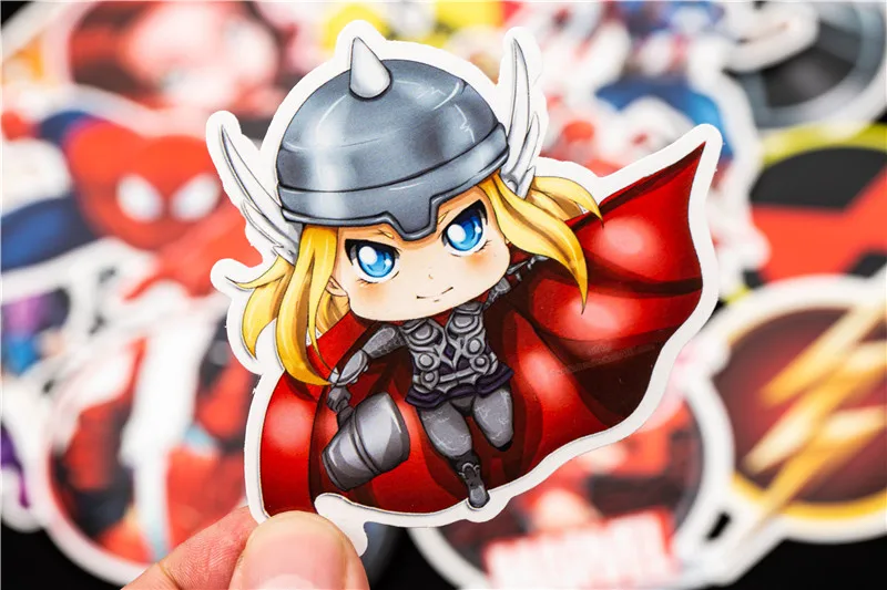 Super Hero Stickers Movies Character Sticker For DIY Guitar Luggage Laptop Skateboard Motorcycle Car Phone Sticker (10)