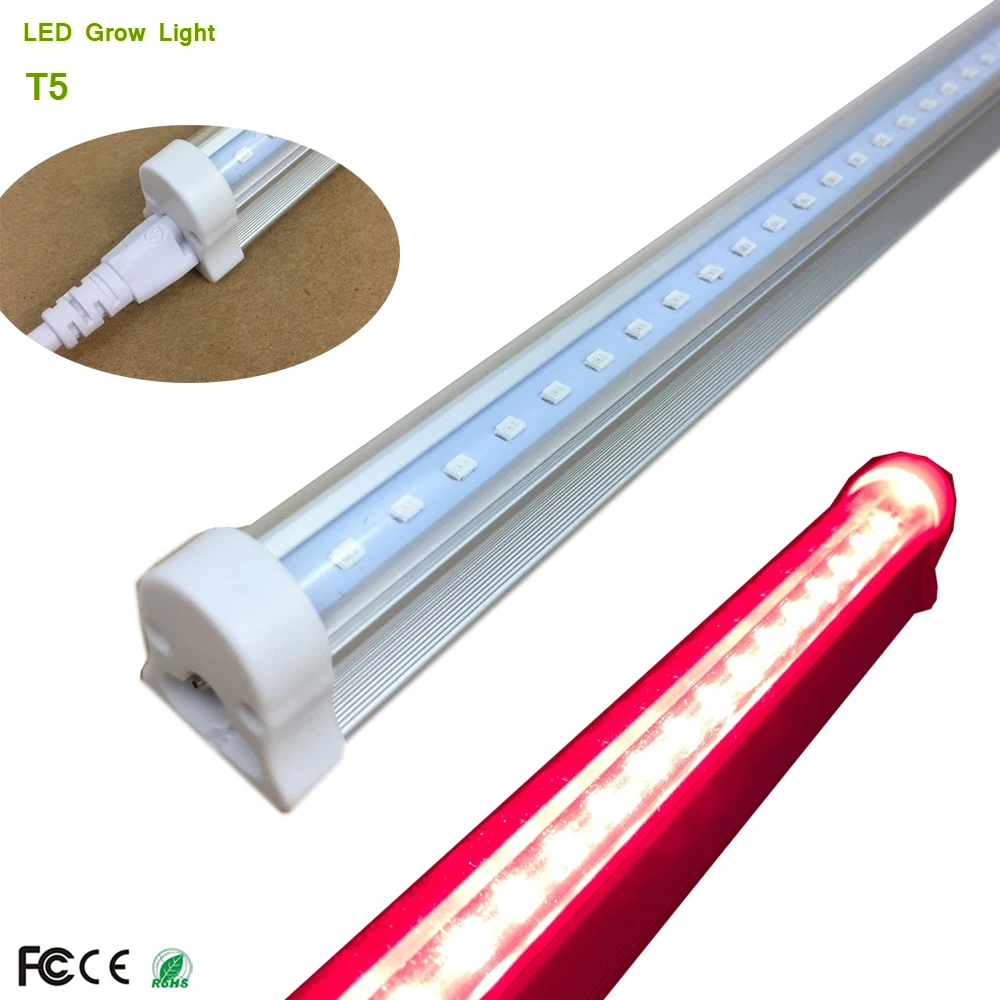 

Fine Aluminum 600mm 9W LED Grow Light T5 tube integrated Tube for Greenhouse, Commercial Growing Project