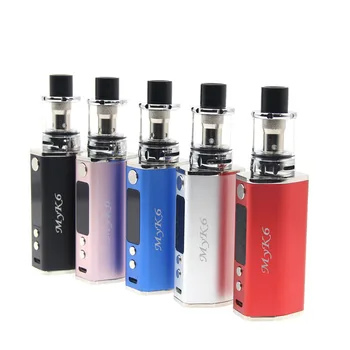 

SEA WOLF MYK6 80W Electronic Cigarette Vaporizer kit 2000mah 30W-80w LCD Display Box Mod 510 BK1 22mm RBA 3.0ML Atomizer Tank