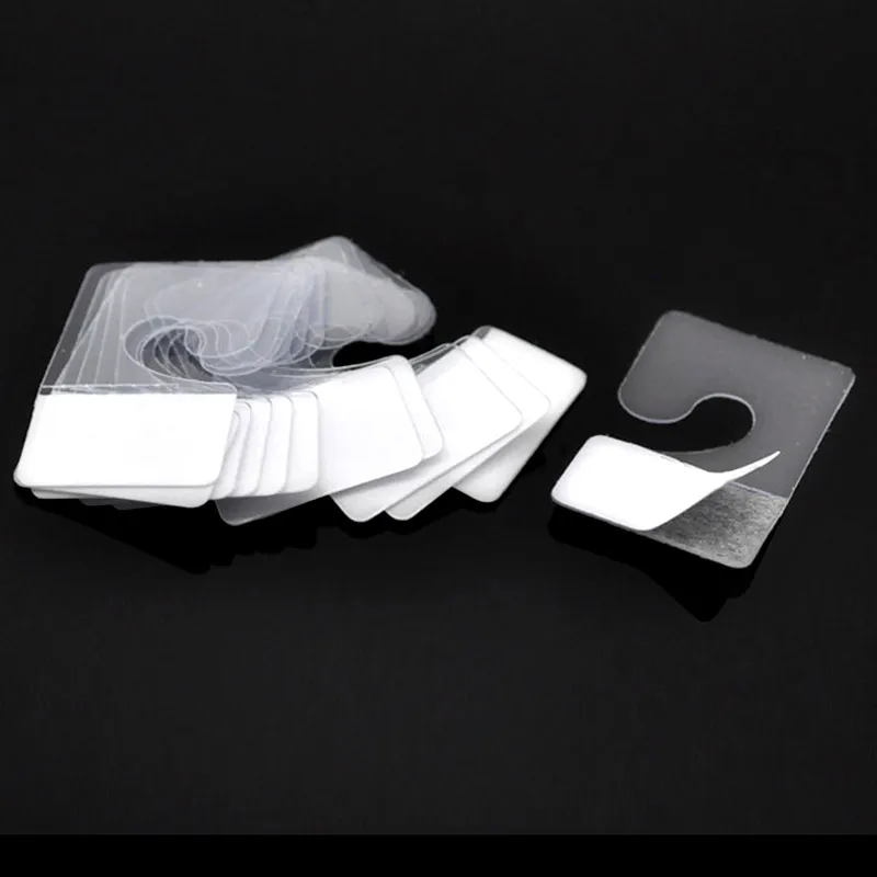 

100Pcs Transparent Display Cards In Jewelry Tags Hanging With Adhesive 4.2x2.7cm(1 5/8"x1 1/8")