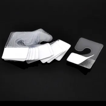 

100Pcs Transparent Display Cards In Jewelry Tags Hanging With Adhesive 4.2x2.7cm(1 5/8"x1 1/8")