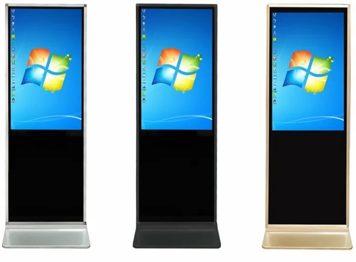 32 42 43 47 49 50 дюймов Напольный ультра тонкий рекламный плеер windows android os lcd touch interactive digital signage